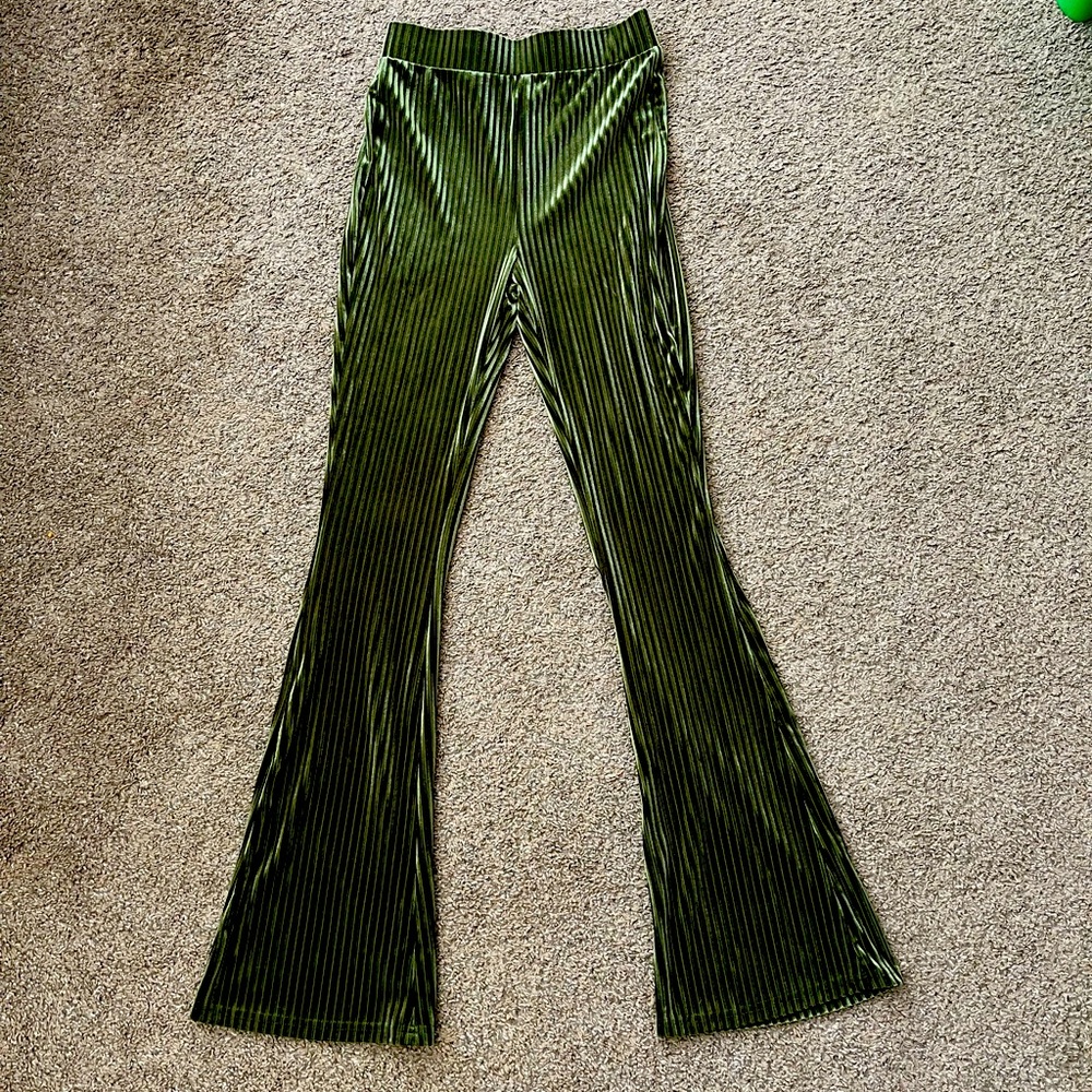 Beautiful Velvet looking Flare Pants